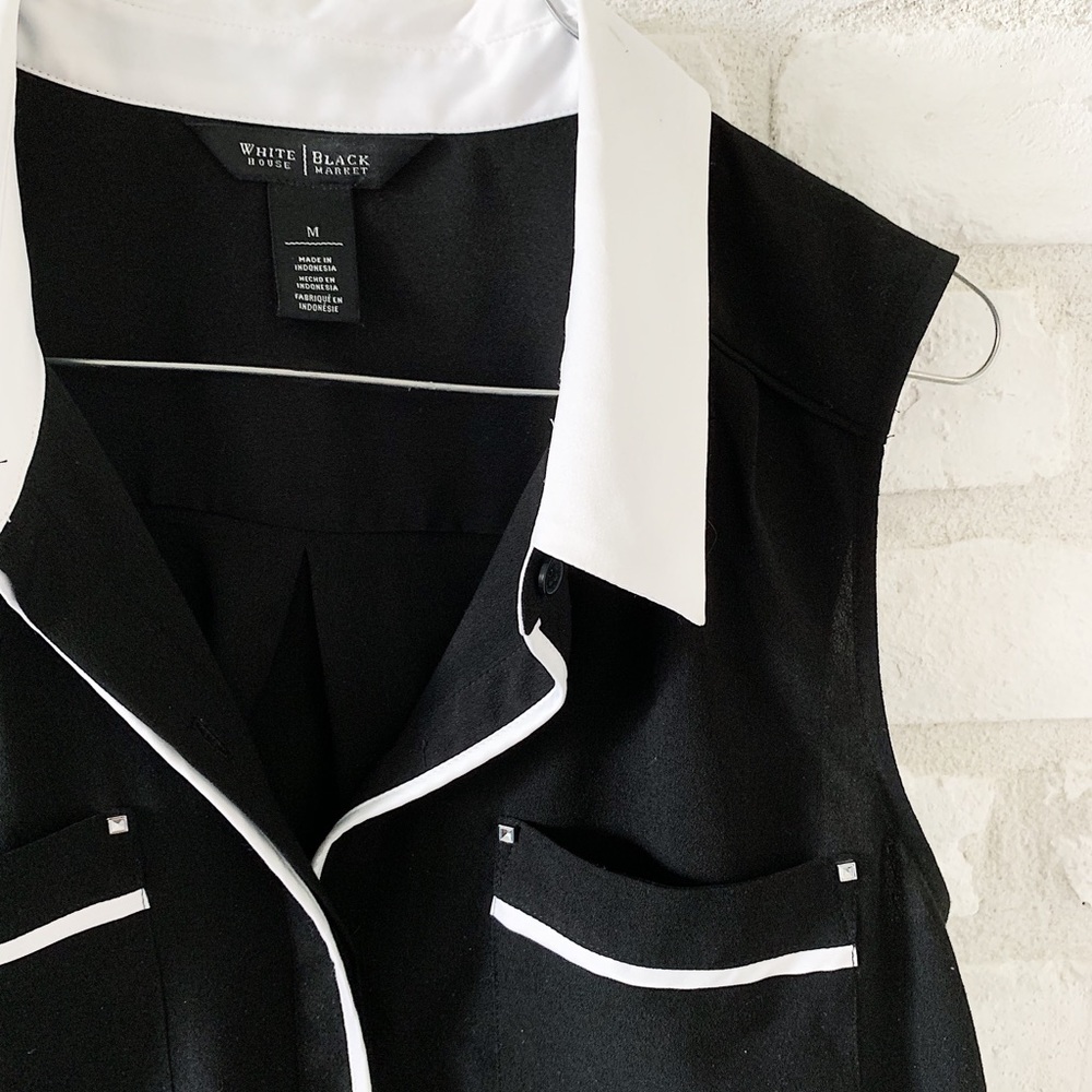 Black and White Button Down